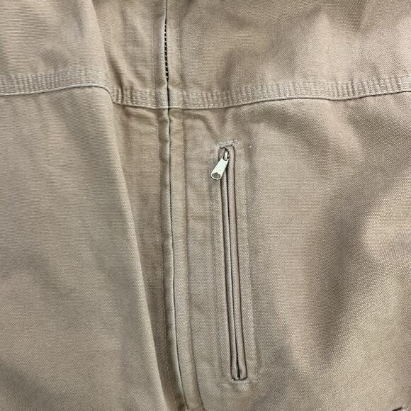 CARHARTT Mens 2XL Brown Sherpa Lined Sandstone Chore Coat Jacket C61 CML - Picture 8 of 14